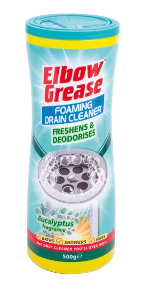 ELBOW GREASE EUCALYPTUS FRAGRANCE FOAMING DRAIN CLEANER 500GM