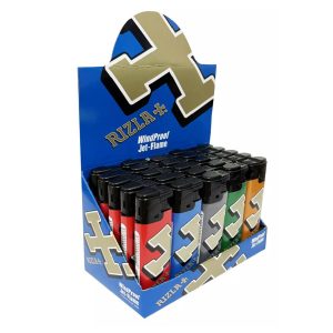 RIZLA WIND PROOF JET FLAME LIGHTER Pack Of 25