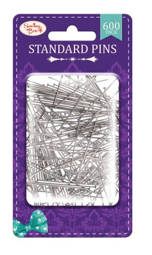 SEWING BOX STANDARD SEWING PINS Pack Of 600