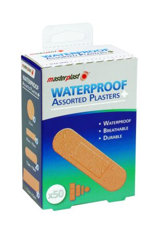 MASTERPLAST ASSORTED WATERPROOF PLASTERS Pack Of 50