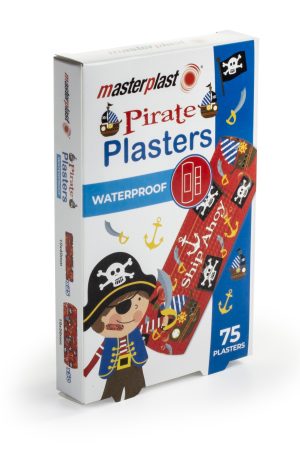 MASTERPLAST ASSORTED WATERPROOF PIRATE PLASTERS Pack Of 75