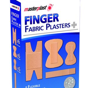 MASTERPLAST ASSORTED FABRIC FINGER PLASTERS Pack Of 24