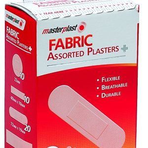 MASTERPLAST FABRIC ASSORTED PLASTERS Pack Of 50
