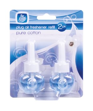 PAN AROMA PLUG AIR FRESHENER REFILL PURE COTTON 20ML Pack Of 2