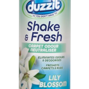 DUZZIT SHAKE & FRESH LILY BLOSSOM CARPET ODOUR NEUTRALISER 500GM