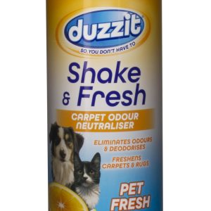 DUZZIT SHAKE & FRESH PET FRESH CARPET ODOUR NEUTRALISER 500GM