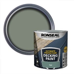 RONSEAL ULTIMATE PROTECTION DECKING PAINT SAGE 2.5LTR