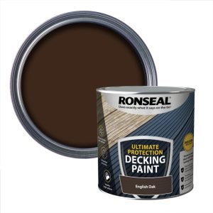 RONSEAL ULTIMATE PROTECTION DECKING PAINT ENGLISH OAK 2.5LTR