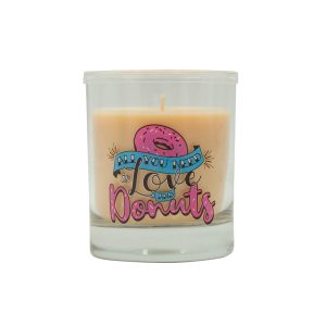LUMAR AROMATIC DONUTS SCENTED ALL YOU NEDD GLASS CANDLE JAR