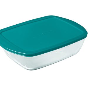 PYREX COOK & STORE SQUARE STORAGE DISH 2.2 LTR 25 X 22 X 7CM