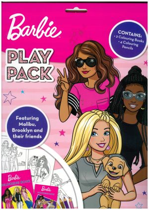 BARBIE PLAY PACK COLOURING PAD
