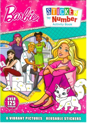 BARBIE STICKER BY NUMBER ACTIVITY BOOK