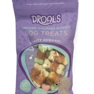 DROOLS CHICKEN WRAPPED BISCUIT DOG TREATS 60GM