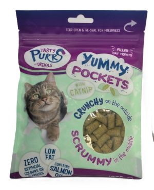 YUMMY POCKETS CAT TREAT WITH CATNIP 100GM