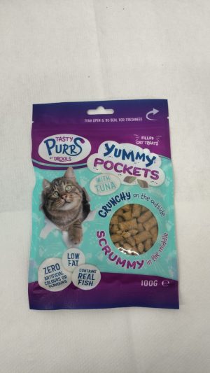 YUMMY POCKETS CAT TREAT WITH TUNA 100GM