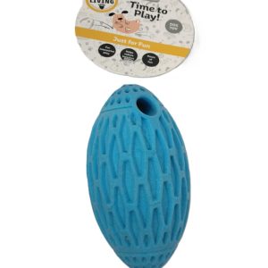 PET LIVING TPR SPONG STICK / RUGBY BALL DOG TOY
