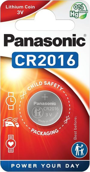 PANASONIC CR2016 3V LITHIUM COIN CELL BATTERY
