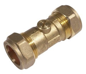 SECURPLUMB SU9655 COMPRESS ISOLATING VALVE SLOTTED 15X15MM