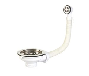 SECURPLUMB SU8887 S/S BASKET STRAINER WITH SQUARE OVERFLOW