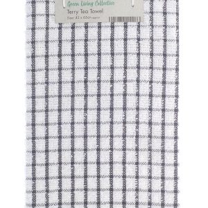 COUNTRY CLUB ECO TERRY TEA TOWEL 45 X 65CM
