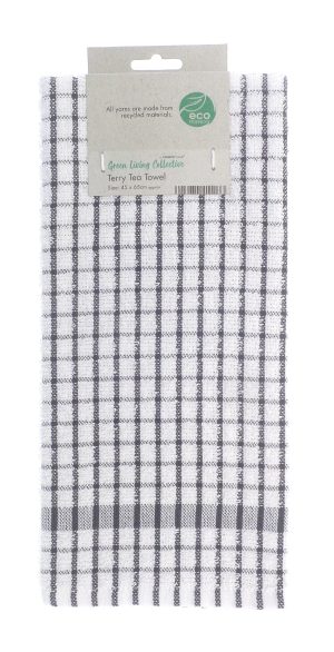 COUNTRY CLUB ECO TERRY TEA TOWEL 45 X 65CM