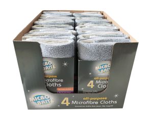 MICRO BRITE ALL PURPOSE MICROFIBRE CLOTHS Pack Of 4