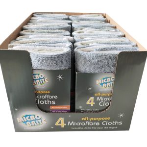 MICRO BRITE ALL PURPOSE MICROFIBRE CLOTHS Pack Of 4