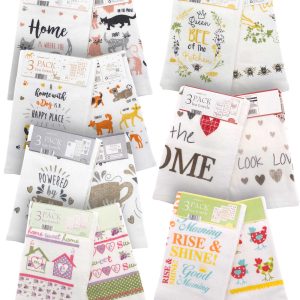 COUNTRY CLUB ASSORTED DEISGN TEA TOWELS Pack Of 3