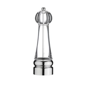 G MILL STAINLESS STEEL & ACRYLIC SALT & PEPPER MILL 18CM