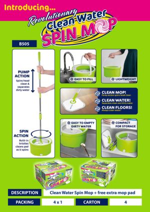 BETTINA REVOLUTIONARY CLEAN WATER SPIN MOP