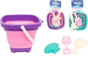 NALU 4 PCS CASTLE & ROUND FOLDING BUCKET SET