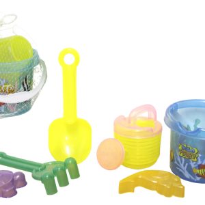 NALY 6 PCS TRANSPARENT COLOUR BABY BUCKET SET