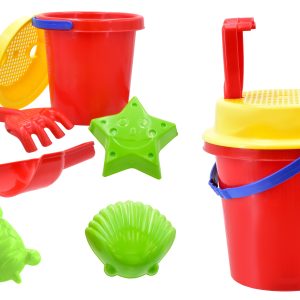 NALU PLAIN COLOUR LARGE BEACH BUCKET SET 16CM