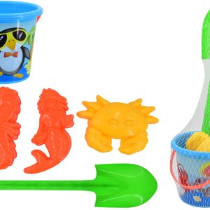 NALU 5 PCS BLUE SPADE & MOULD BEACH BUCKET SET