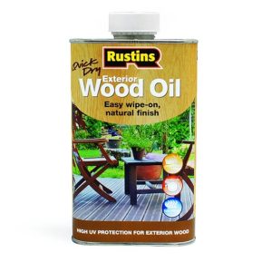 RUSTINS QUICK DRY EXTERIOR WOOD OIL 1LTR