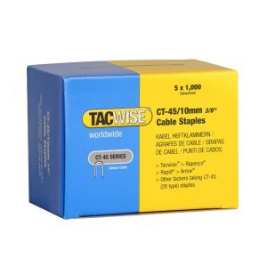 TACWISE CT-45/10MM DIVERGENT POINT GALVANISED STAPLES 1000 PACKS