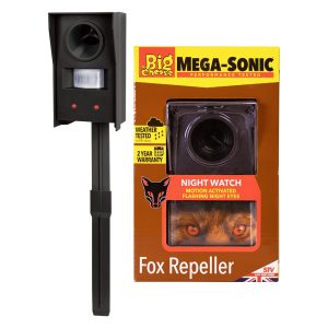 THE BIG CHEESE MEGA-SONIC MOTION ACTIVATED FOX REPELLER