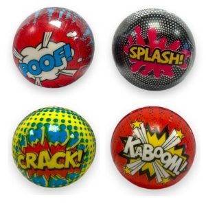 ASSORTED PU ACTION SQUEEZE BALL 10CM