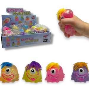 ASSORTED SQUEEZE CRYSTAL MONSTER 6CM