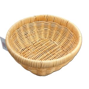 ROUND WOOVEN WICKER BREAD BASKET 20CM