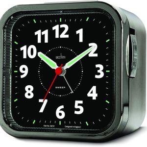 ACCTIM OTIS SWEEP BELL ALARM CLOCK - TITANIUM
