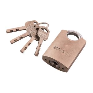 AMTECH 40MM STEEL PADLOCK WITH KEYS