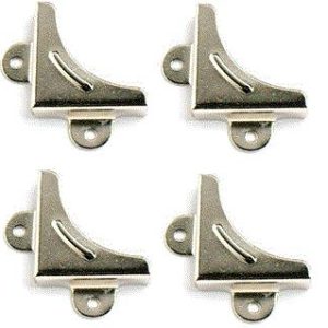 STAR PACK 72848 NICKEL PLATED MIRROR CORNER Pack Of 4