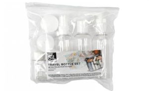 SIL 7 PCS PLASTIC TRAVEL BOTTLE SET 20 X 15 CM