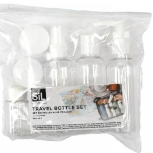 SIL 7 PCS PLASTIC TRAVEL BOTTLE SET 20 X 15 CM