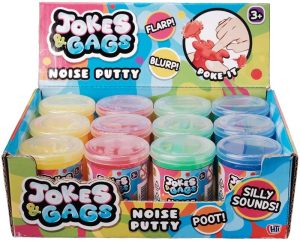 JOKES & GAGS ASSORTED COLUR NOISE PUTTY