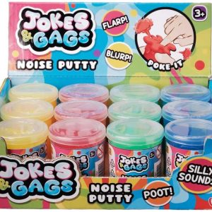 JOKES & GAGS ASSORTED COLUR NOISE PUTTY