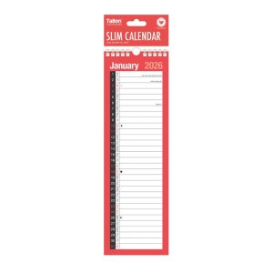 TALLON MONTH TO VIEW SLIM CALENDAR 2026 Pack Of 12