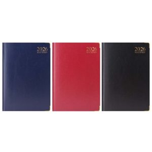 TALLON A4 WEEK TO VIEW PADDED GILT-EDGE DIARY 2026