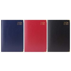 TALLON A4 DAY A PAGE PADDED GILT-EDGE DIARY 2026